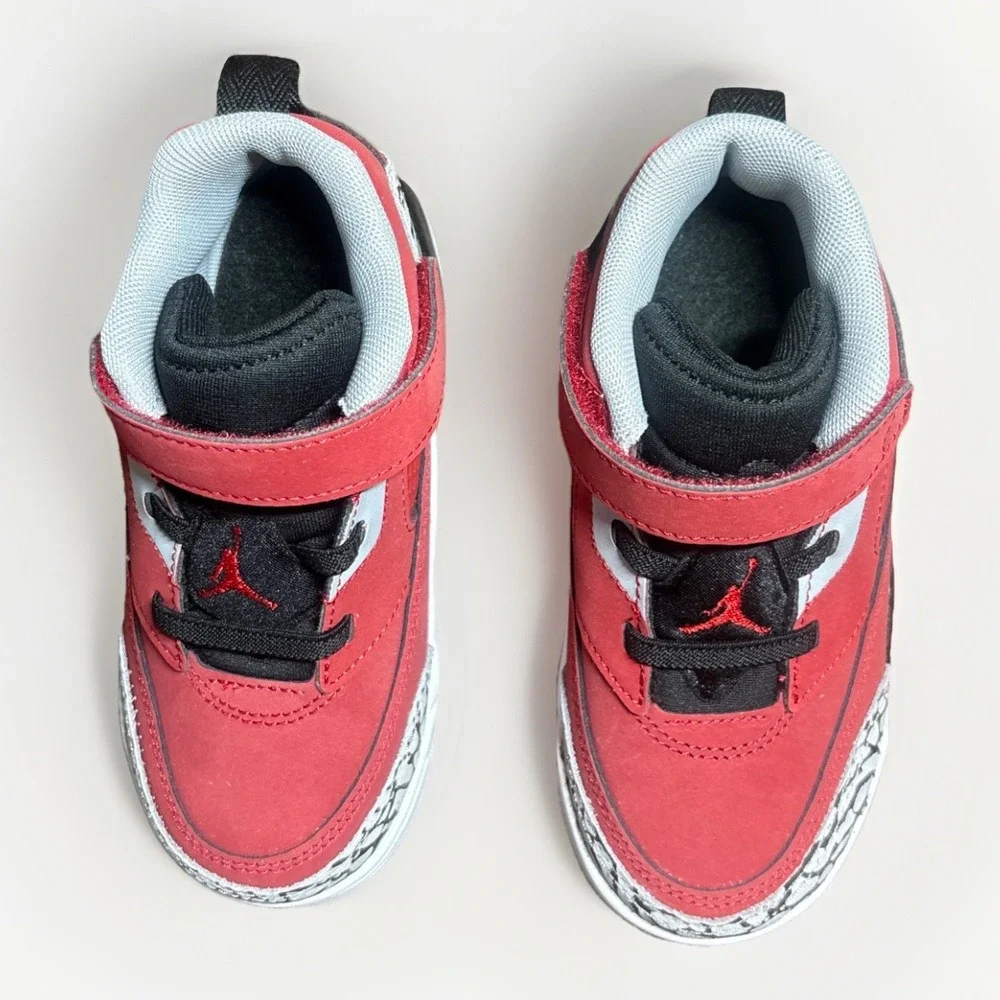 Jordan Toddlers‎ Spizike Low (TD) Sneakers Slip On Red Gray Size 9c NEW IN BOX